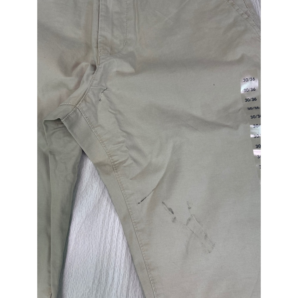 American Eagle Flex Original Straight Lived-In Khakis 30x36 Tan Chino Pants New - Picture 9 of 9